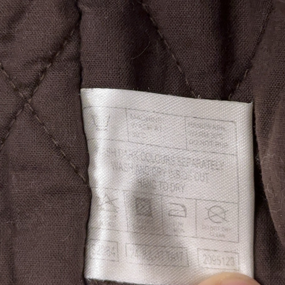PG Fields Chore Jacket Mens M Brown Patina Full Zip Barn Coat Patches Waxed - Picture 6 of 12